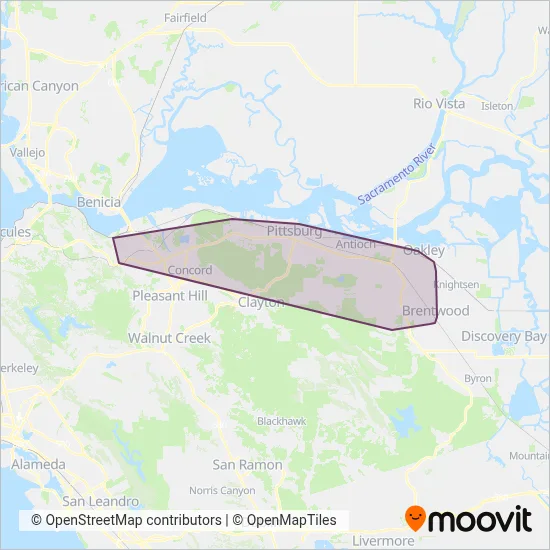 TDT coverage area map