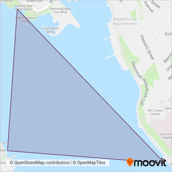 Halifax Transit (Ferry) coverage area map