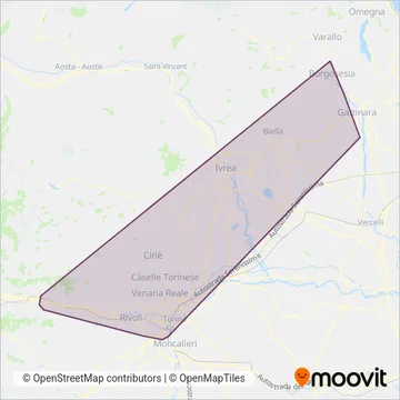 Ca.nova S.p.a. coverage area map