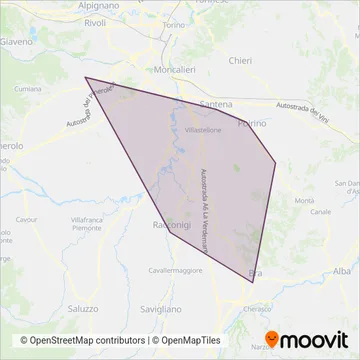 Chiesa S.r.l. coverage area map