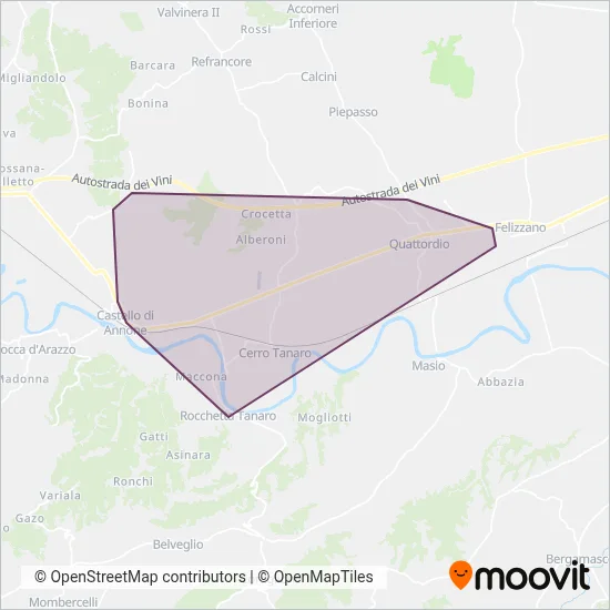 Ratti Tours coverage area map
