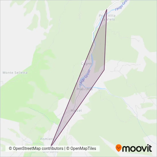 Area coperta dal servizio di Comune Di Prali