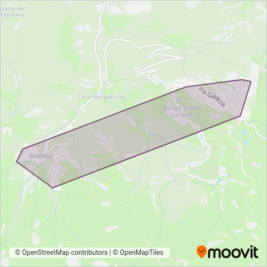 MondoleSki (Bus) coverage area map