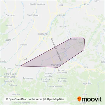 Nuova S.a.a.r. S.r.l. coverage area map