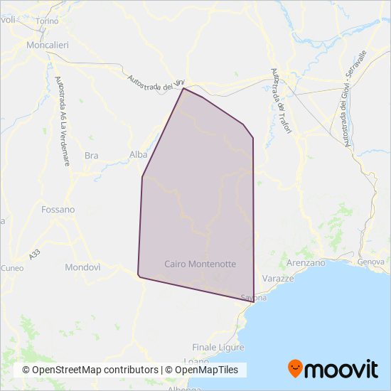 Gelosobus S.r.l. coverage area map