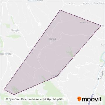 Comune Di Mango coverage area map