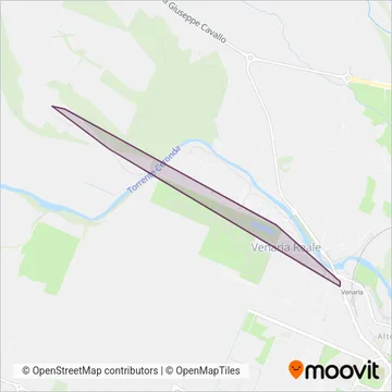 Gruppo Torinese Trasporti coverage area map