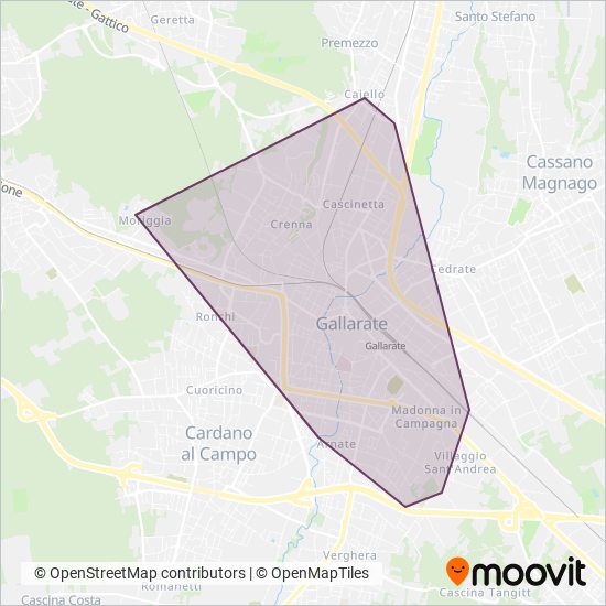 AMSC S.p.a. coverage area map