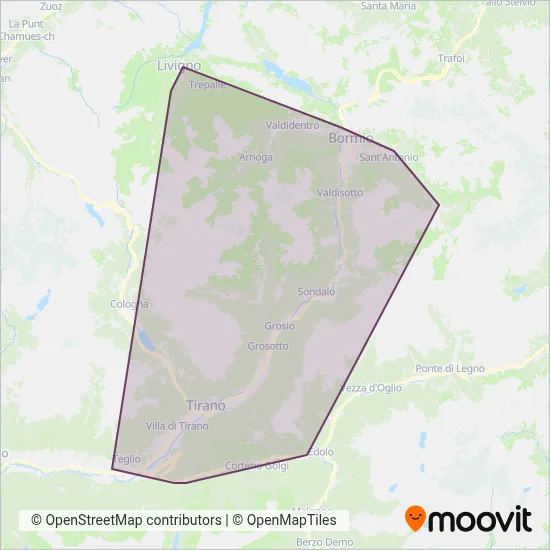 Area coperta dal servizio di Perego