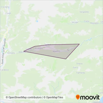 Comune di Druogno coverage area map
