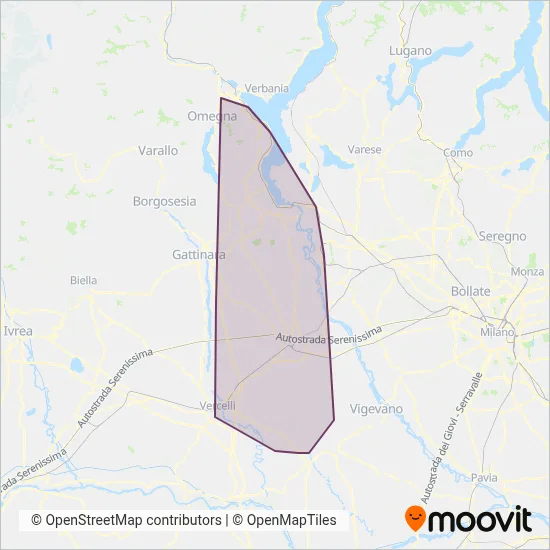 Area coperta dal servizio di STN