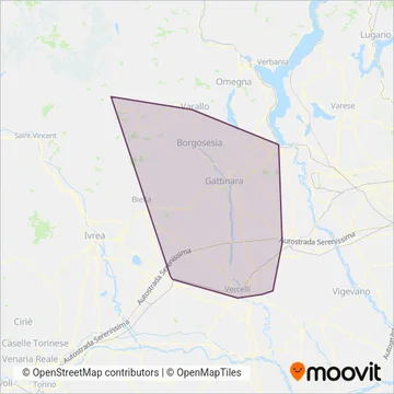 Baranzelli coverage area map