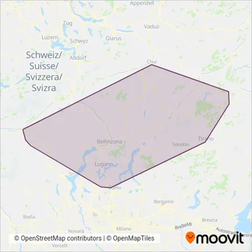 PostAuto AG coverage area map