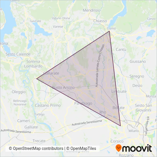 Area coperta dal servizio di Flibco