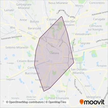 ATM (Tram) coverage area map