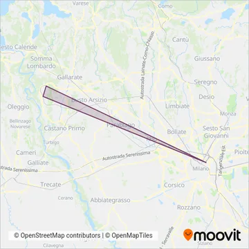 Terravision coverage area map