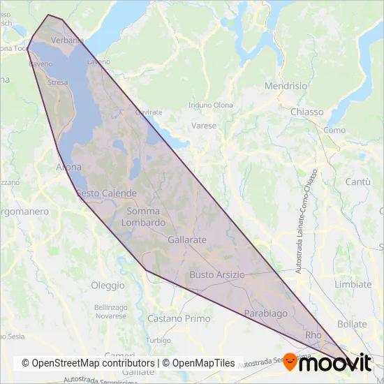 Area coperta dal servizio di SAF Duemila