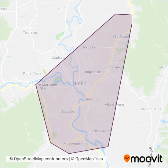 Expresso Presidente coverage area map