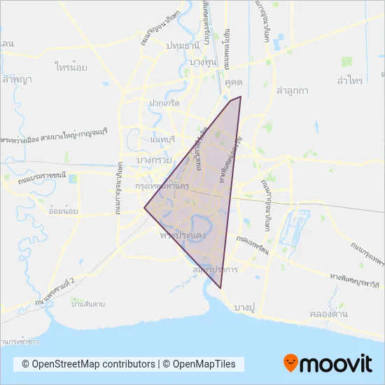 BTS coverage area map