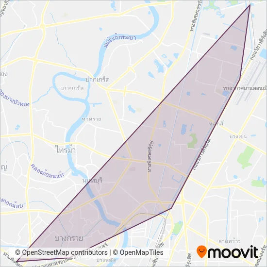 SRTET (Tram) coverage area map