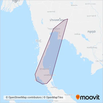 สำนักงานขนส่งจังหวัดกระบี่;PLTOK coverage area map