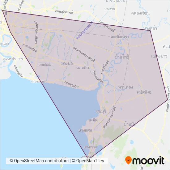 เน็กซ์ เอ็กซ์เพรส;เน็กซ์ เอ็กซ์เพรส coverage area map