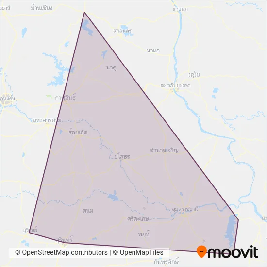 เจเจอาร์ ทราเวล;JJR Travel coverage area map