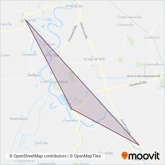 ชฎาอุทัยธานีทัวร์;CHADA UTHAITHANI TOUR LIMITED PARTNERSHIP coverage area map