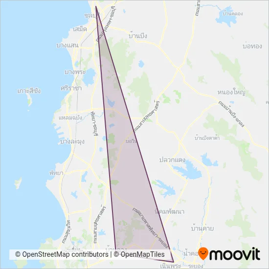 ระยองทัวร์ขนส่ง789;Rayong Tour Transport 789 coverage area map