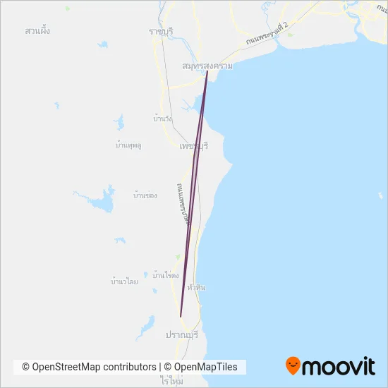 ณ เณรทัวร์;Nor Neane Transport coverage area map