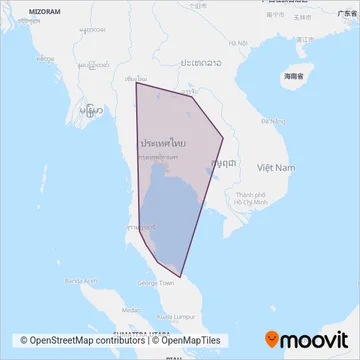 รฟท. SRT coverage area map