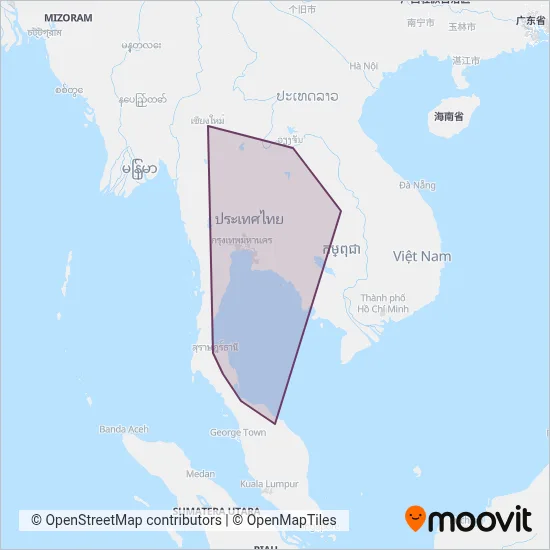 SRT coverage area map