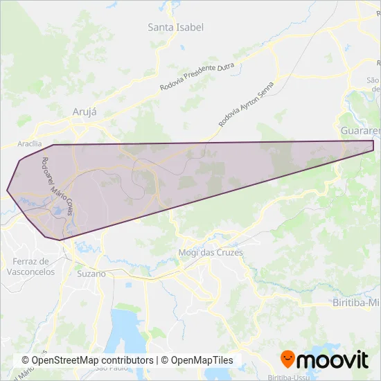 Expresso Planalto coverage area map
