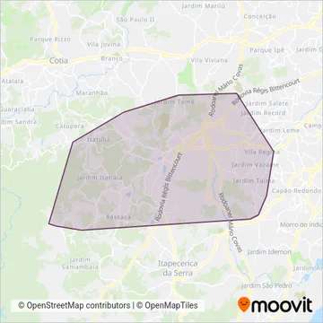 COM Embu das Artes coverage area map