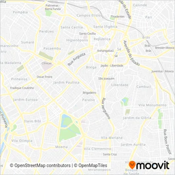 Viação LiraBus coverage area map