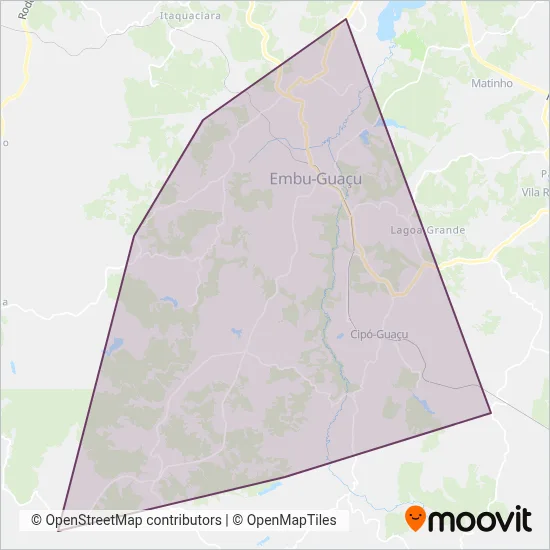 Transporte Alternativo de Embu-Guaçu coverage area map
