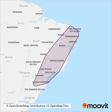 FlixBus-br coverage area map
