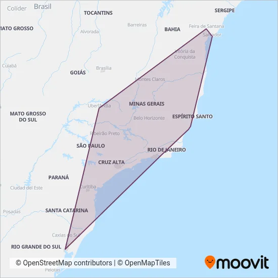 FlixBus-br coverage area map
