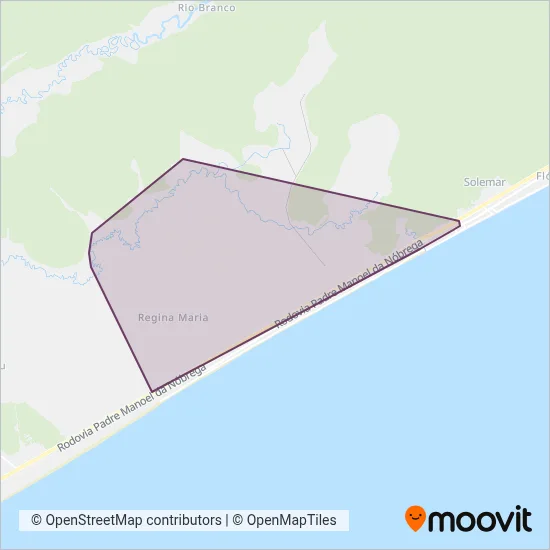 Ação (Mongaguá) coverage area map