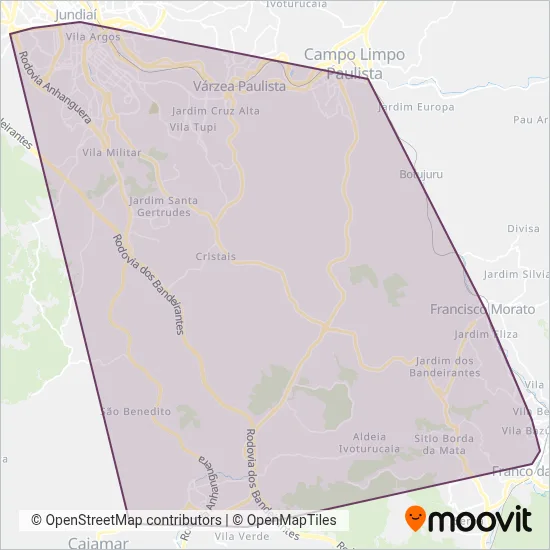 Rápido Campinas coverage area map