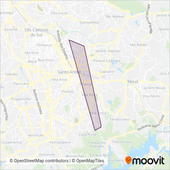 ETURSA coverage area map