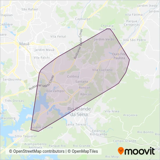 Rigras coverage area map