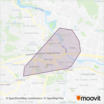 Benfica coverage area map