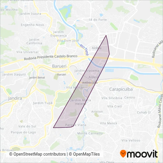 Benfica coverage area map