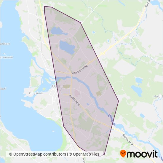 OSL / Nobina Oy coverage area map