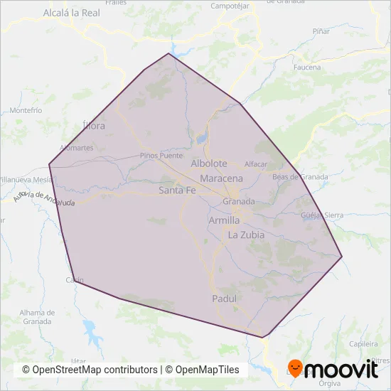 Cobertura del mapa de CTAGR