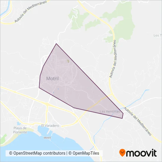 Grupo Fajardo - Motril coverage area map