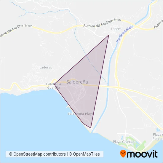 Grupo Fajardo - Salobreña coverage area map