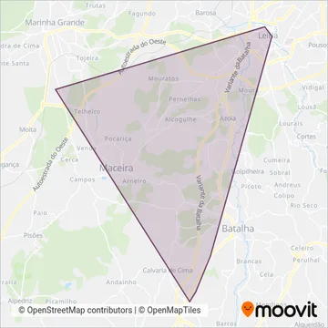 Rodoviária do Lis coverage area map