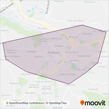 CHITA - Transportes Urbanos de Alcobaça coverage area map
